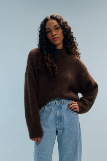 Pull marron Marc