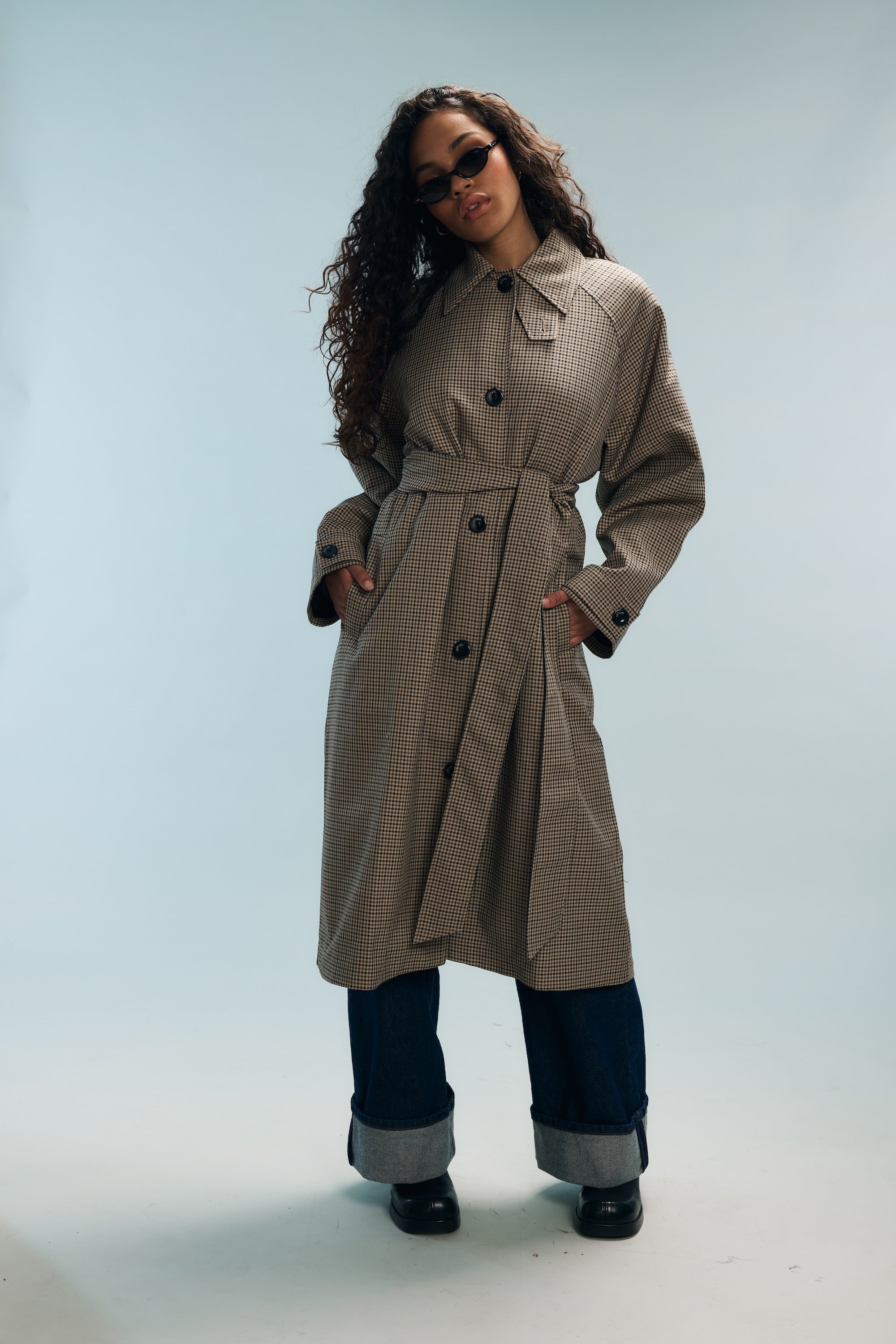 Trench à carreaux Bobby
