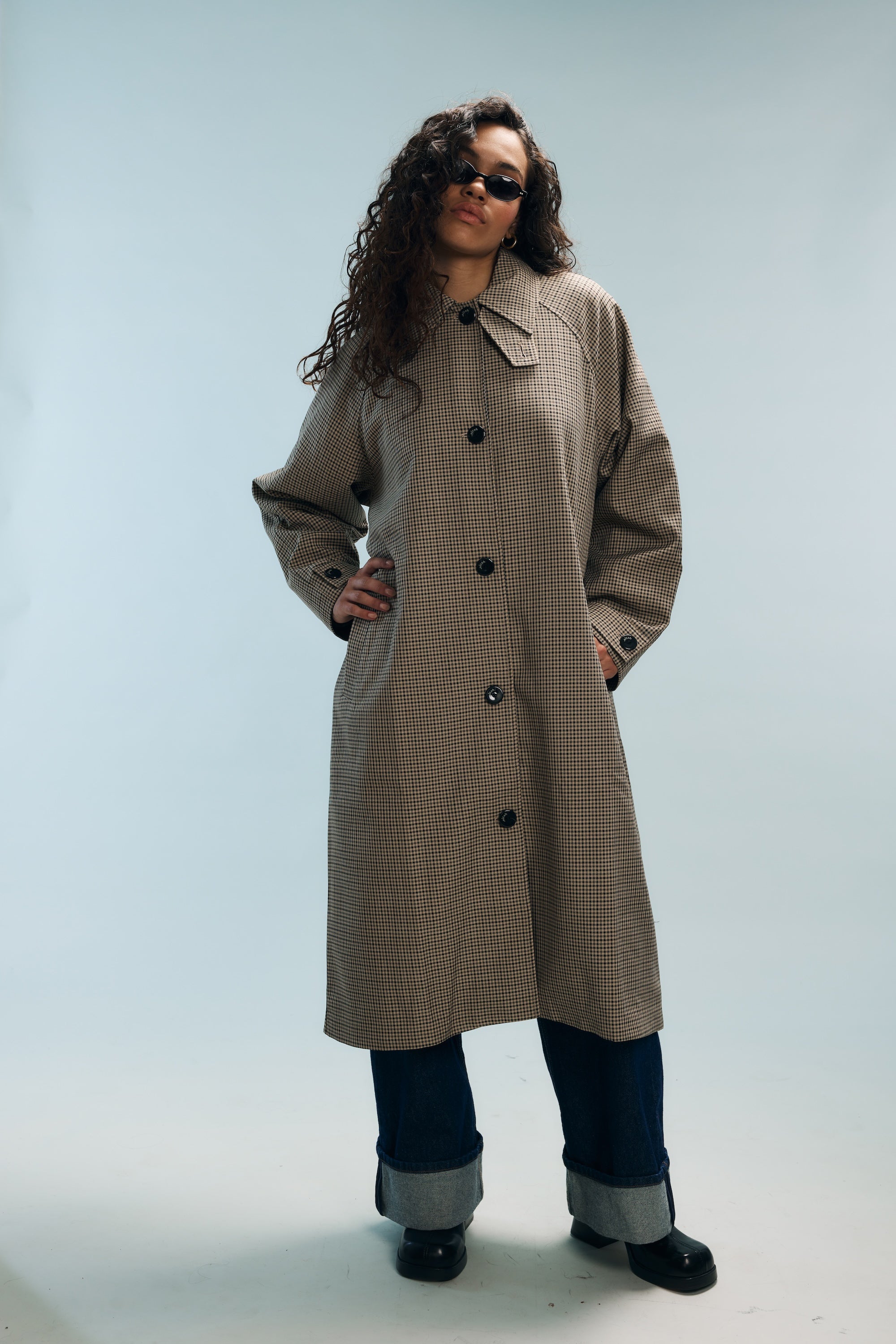 Trench à carreaux Bobby