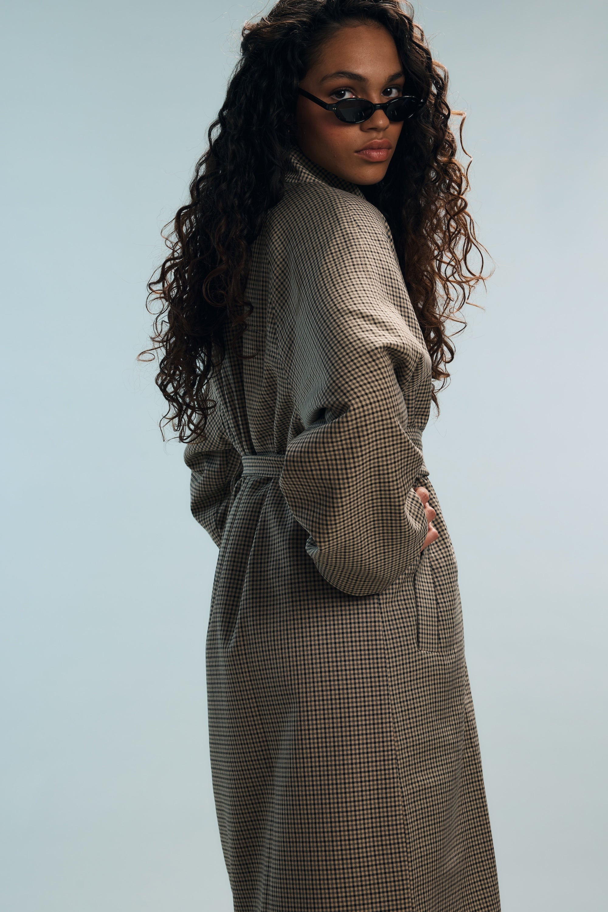 Trench à carreaux Bobby