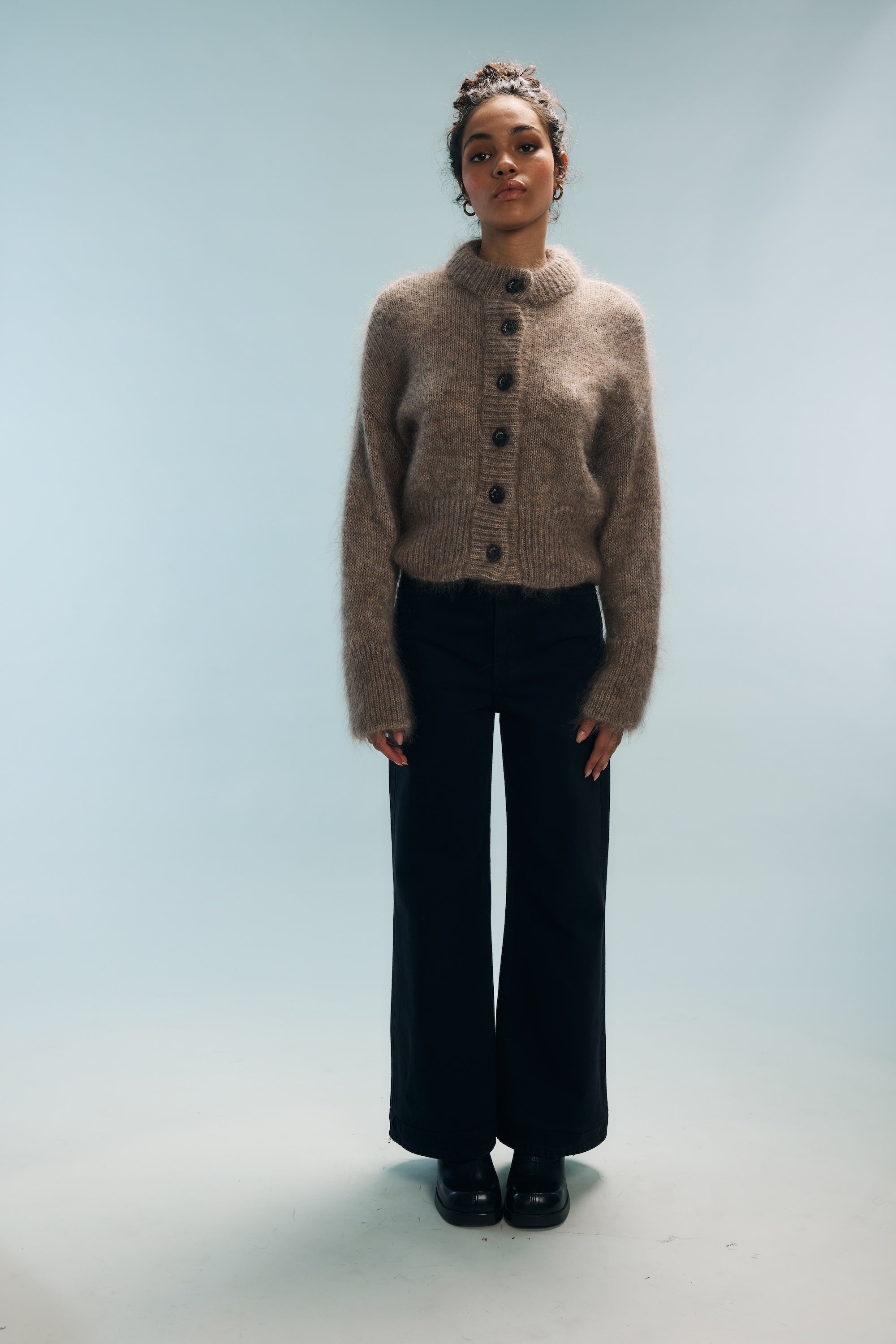 Gilet marron chiné Marly