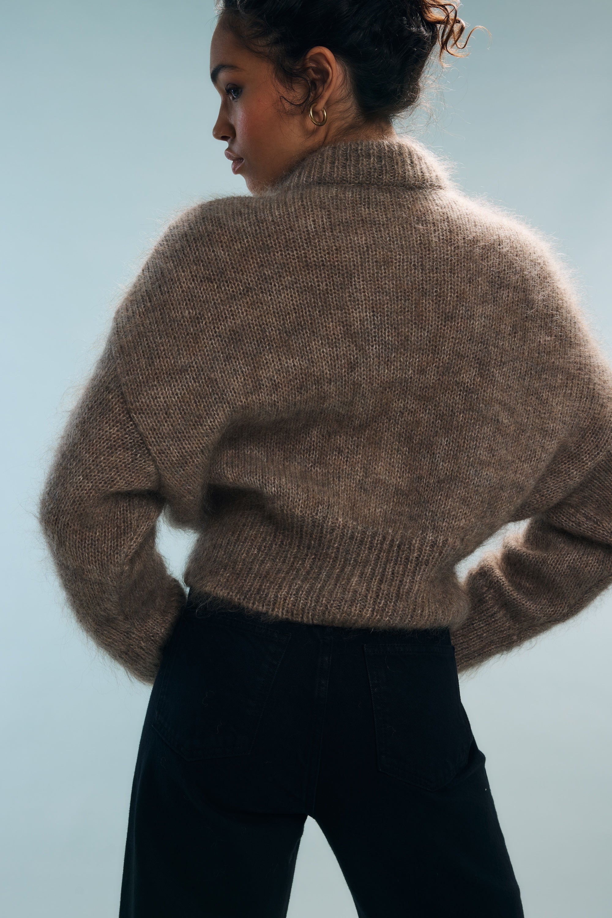 Gilet marron chiné Marly