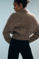 Gilet marron chiné Marly