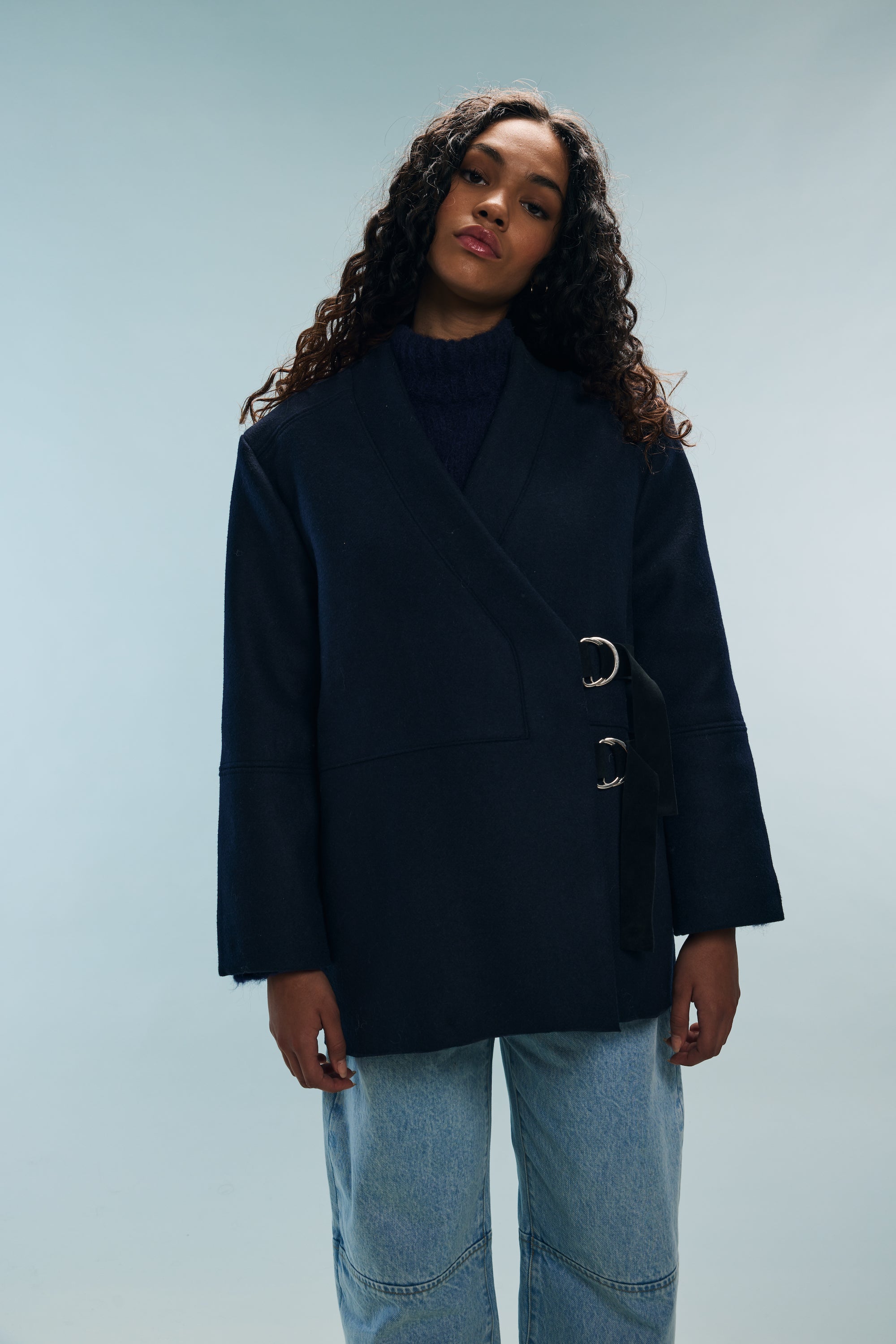 Manteau marine Ninon