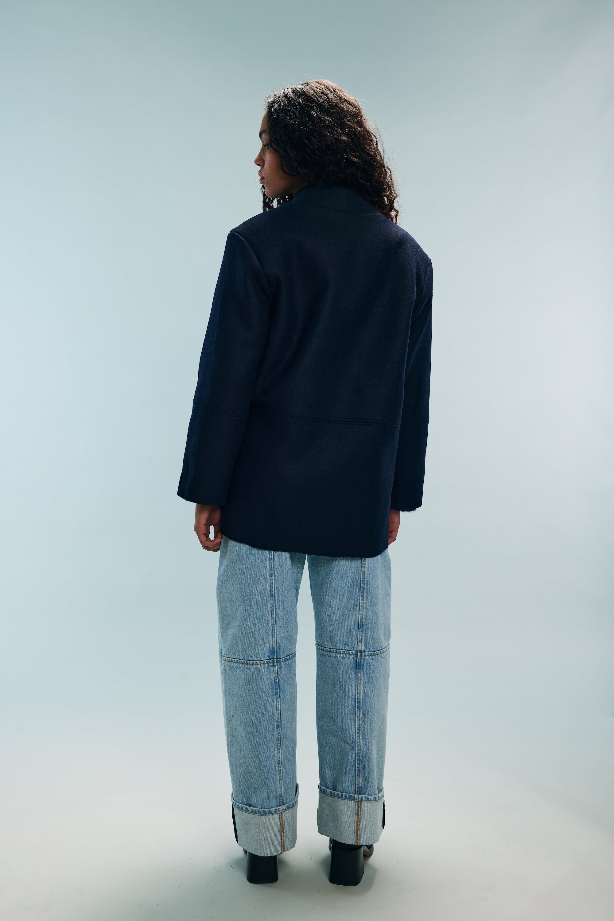 Manteau marine Ninon