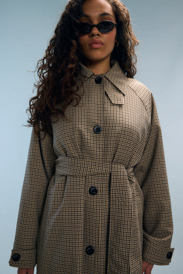 Trench à carreaux Bobby