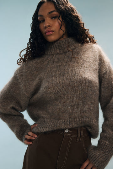 Pull marron chiné Marc