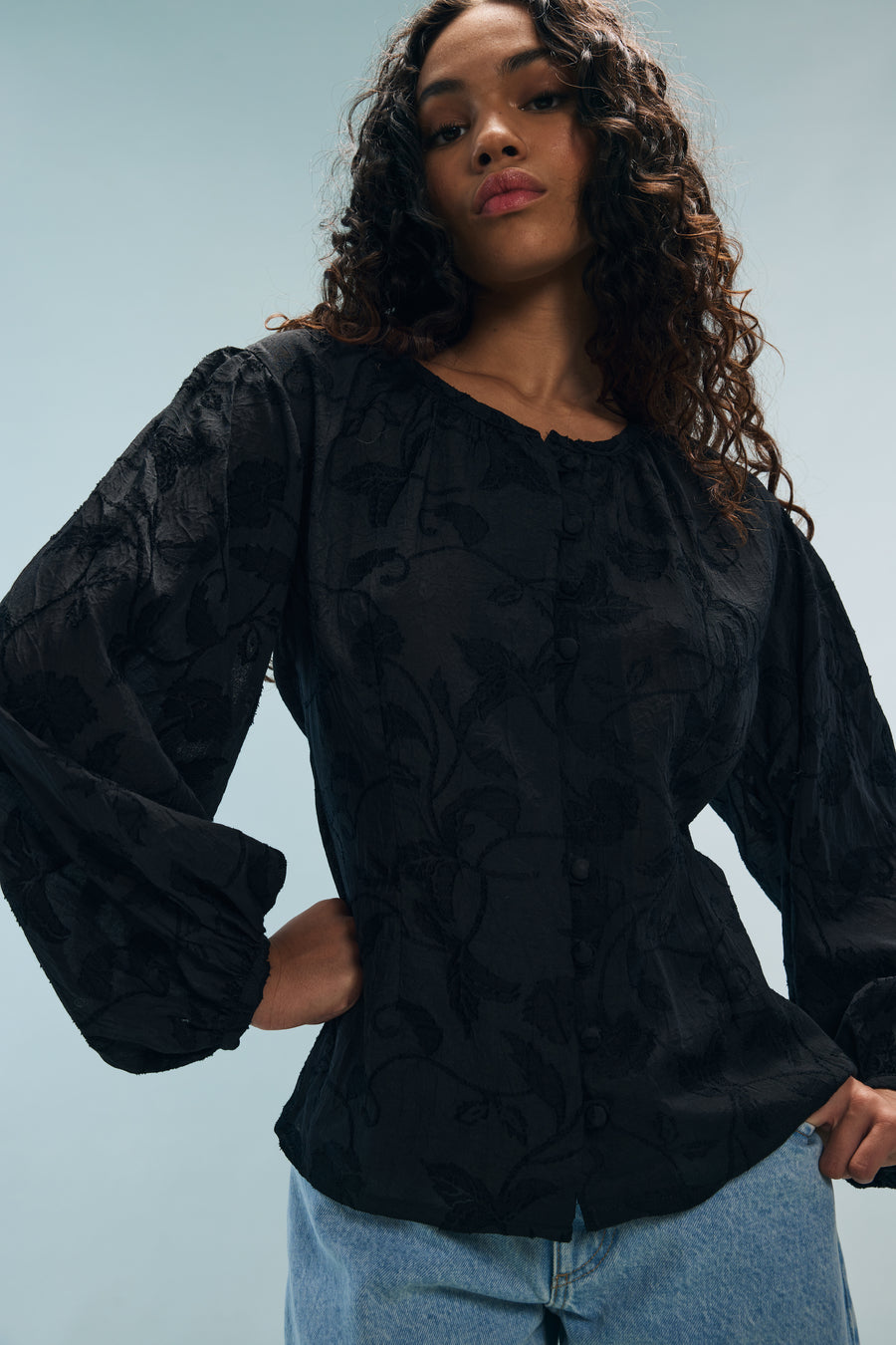 Blouse noire Janie