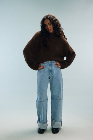 Pull marron Marc