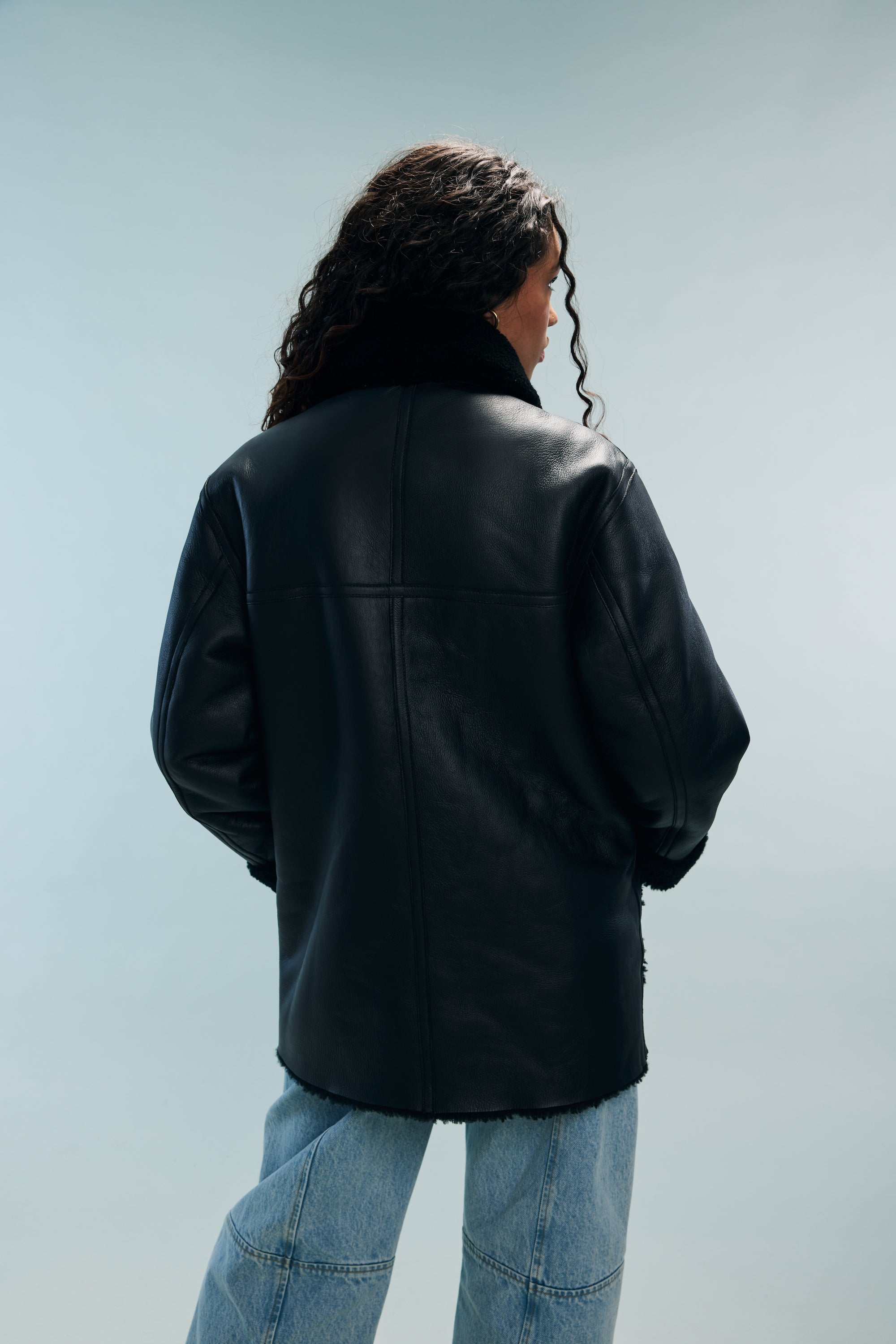 Peau lainée noire Julien