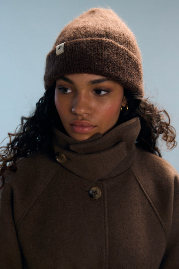 Bonnet marron chiné Boris