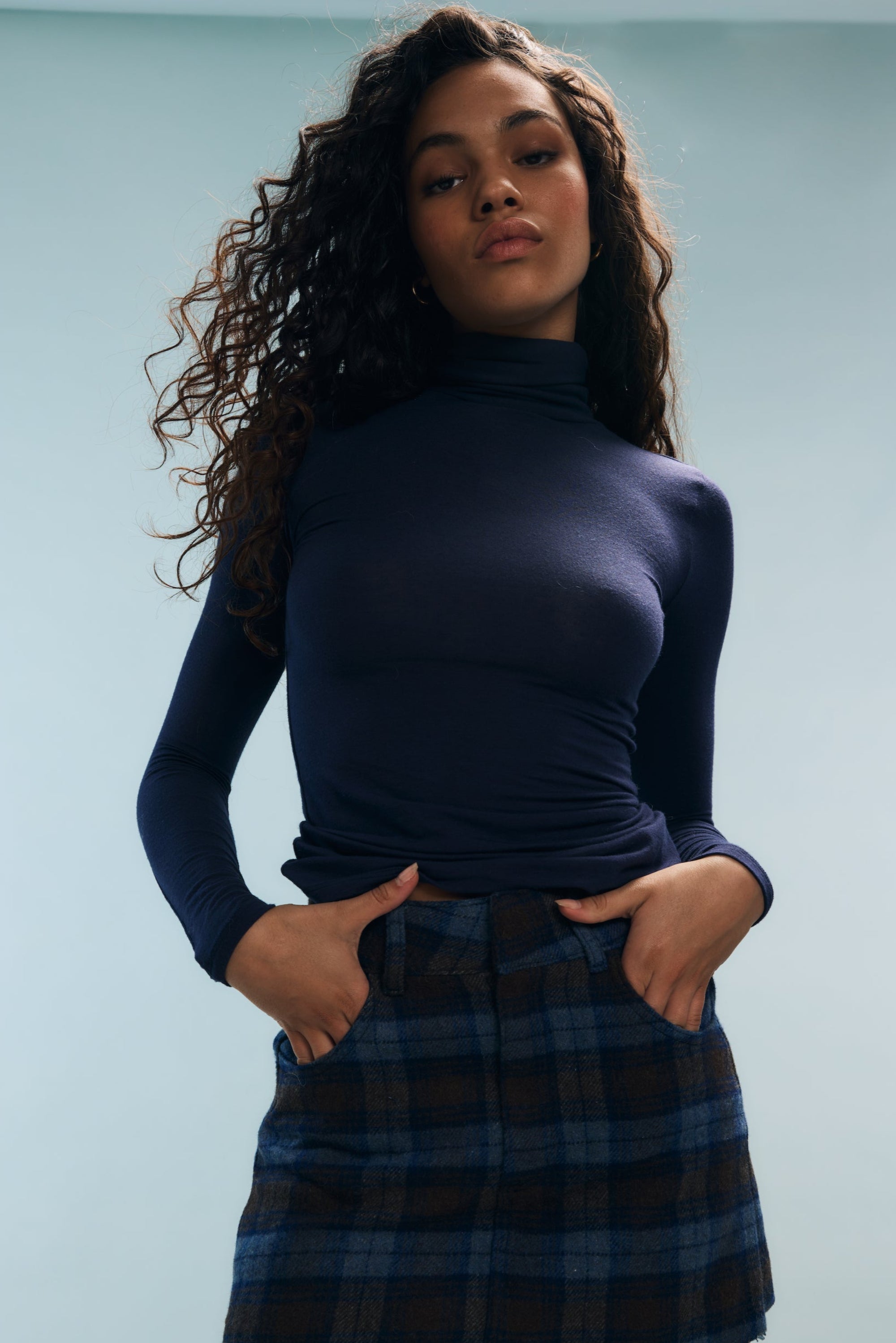 Col roulé bleu marine Malo