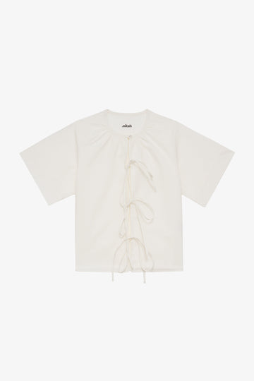 Blouse en toile à nouer Rita