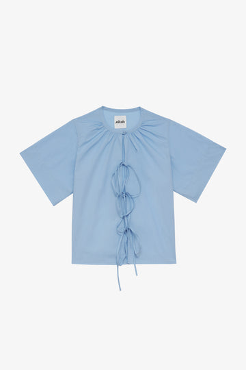Blouse en popeline à nouer Rita