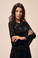 Robe satin jacquard Yaelle