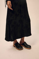 Robe satin jacquard Yaelle