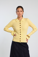 Cardigan en laine jaune Molly