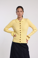 Cardigan en laine jaune Molly
