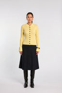 Cardigan en laine jaune Molly