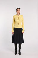 Cardigan en laine jaune Molly