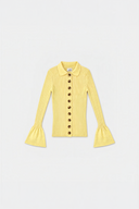 Cardigan en laine jaune Molly