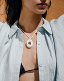 Collier céramique Blanc  Nitah x Manon Marvie