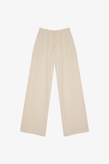 Pantalon en tissu jacquard texturé José