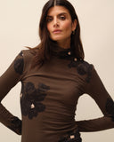 Col roulé imprimé Mali