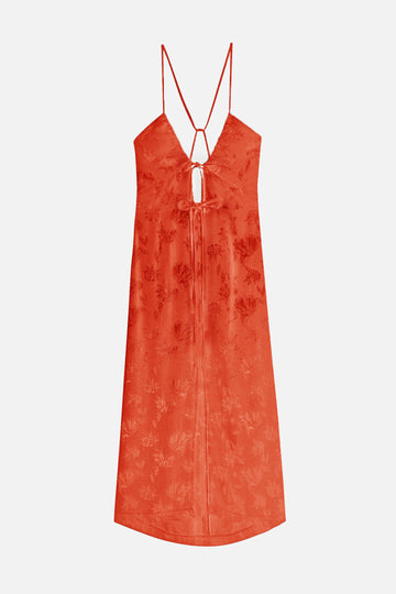 Robe satin jacquard Anita