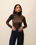 Col roulé imprimé Mali