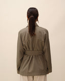 Trench à carreaux Elio