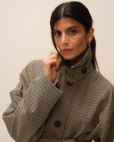 Trench à carreaux Elio