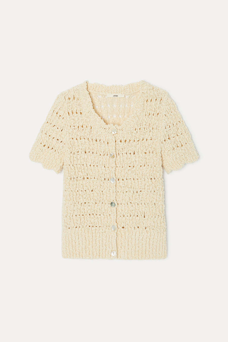 Top boutonné en maille Suzanne