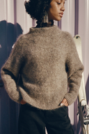Pull fait en France marron chiné Marcel