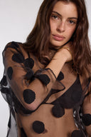 Blouse à pois Pola