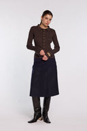 Cardigan en laine marron Molly