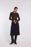 Cardigan en laine marron Molly
