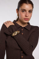 Cardigan en laine marron Molly
