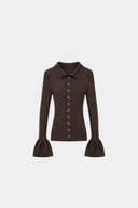 Cardigan en laine marron Molly