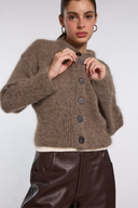 Gilet marron chiné Marly