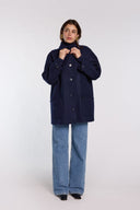 Manteau en laine marine Bobby