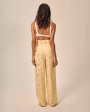 Pantalon fluide Chris butter yellow