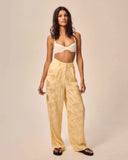 Pantalon fluide Chris butter yellow