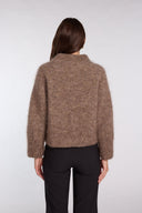 Pull fait en France marron chiné Marcel