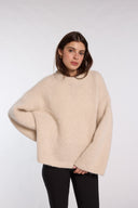 Pull oversized écru Nina