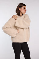 Pull oversized écru Nina