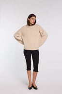 Pull oversized écru Nina