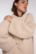 Pull oversized écru Nina