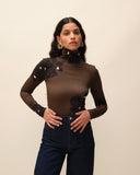 Col roulé imprimé Mali