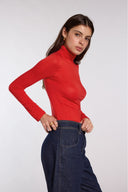 Col roulé rouge Malo